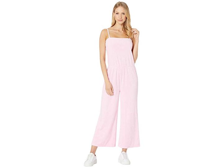 Juicy Couture Microterry Tank Jumpsuit (bikini Pink) Women's Jumpsuit & Rompers One Piece