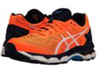 Asics Kids Gel-kayano 23 Gs (little Kid/big Kid) (shocking Orange/white/blue) Boys Shoes