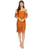 J.o.a. Cold Shoulder Lace Dress (amber) Women's Dress