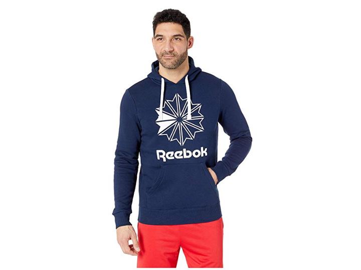 Reebok Classics Big Logo Hoodie (collegiate Navy) Men's Sweatshirt