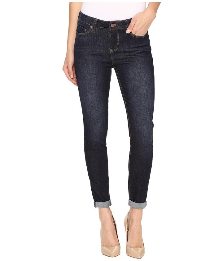 Liverpool The Crop 26/28 Rolled In Vintage Super Dark/indigo (vintage Super Dark/indigo) Women's Jeans
