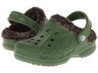 Crocs Kids Baya Heathered Lined Clog (toddler/little Kid) (seaweed/mahogany) Kids Shoes