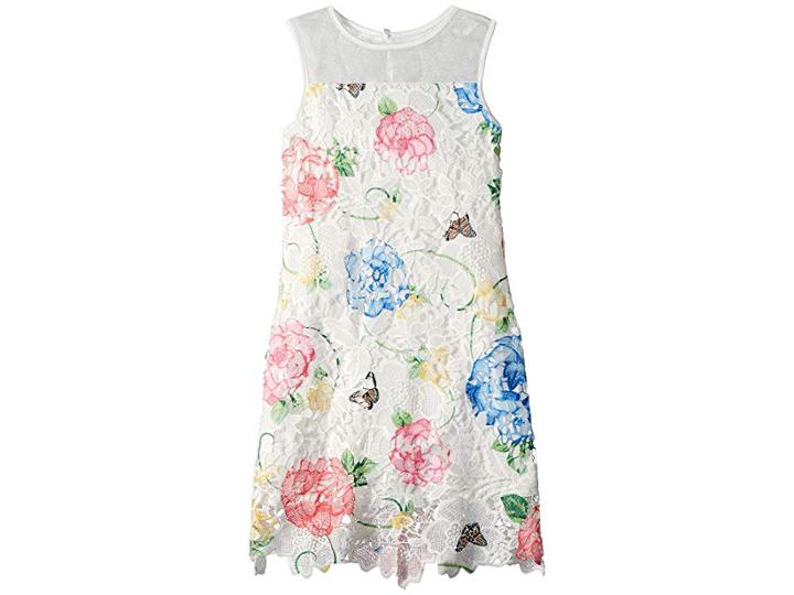 Us Angels Printed Lace Sheath Dress (big Kids) (multi) Girl's Dress