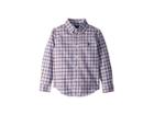 Polo Ralph Lauren Kids Plaid Cotton Oxford Shirt (toddler) (blue/red Multi) Boy's Long Sleeve Button Up
