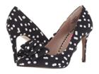 Betsey Johnson Bret (black/white Polka Dot) Women's 1-2 Inch Heel Shoes