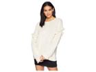 Chan Luu Oversize Pom Pom Sweater (seed Pearl) Women's Sweater