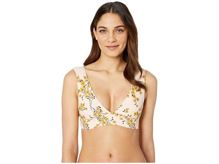 Billabong Sol Dawn Plunge Top (pale Rose) Women's Swimwear
