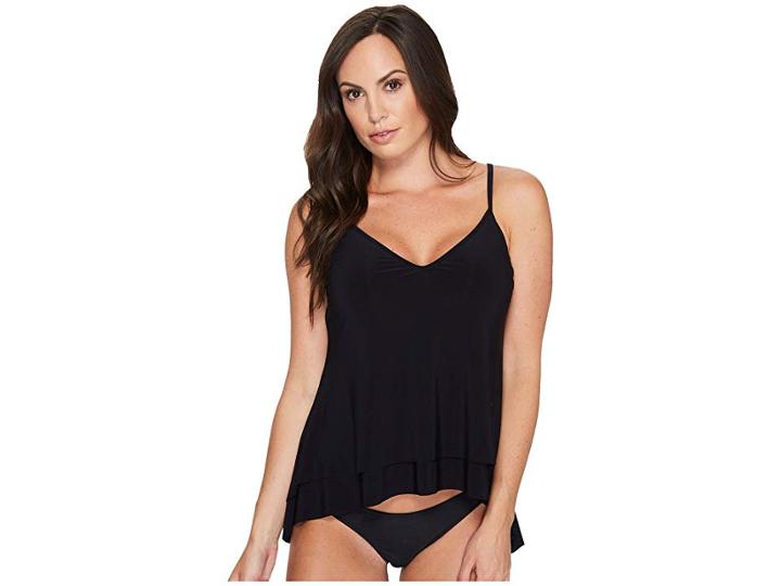 Magicsuit Solid Jolene Tankini Top (black) Women's Swimwear