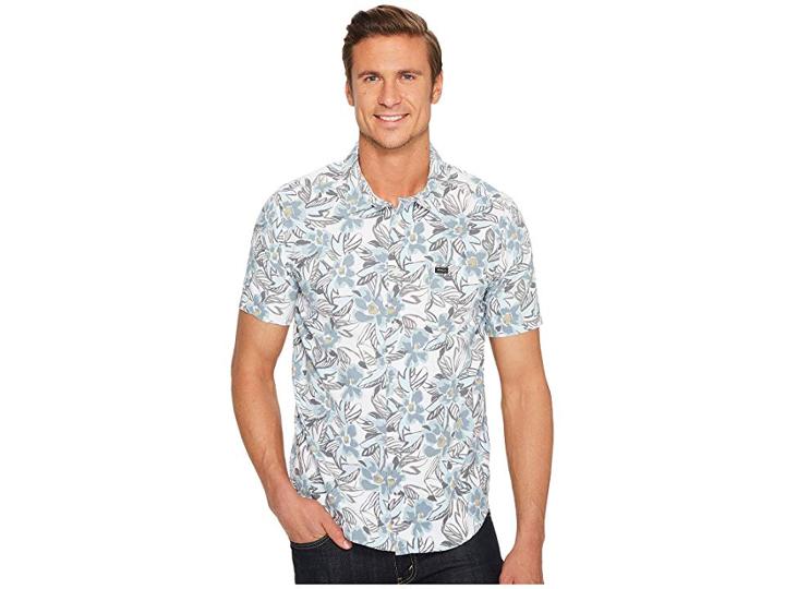 Rvca Paradise Valley Short Sleeve Shirt (cosmos) Men's Short Sleeve Button Up