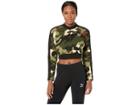 Puma Wild Pack T7 Cropped Crew Tr (forest Night) Women's Clothing