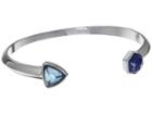 Vera Bradley Geo Facets Cuff Bracelet (silver Tone/blue) Bracelet