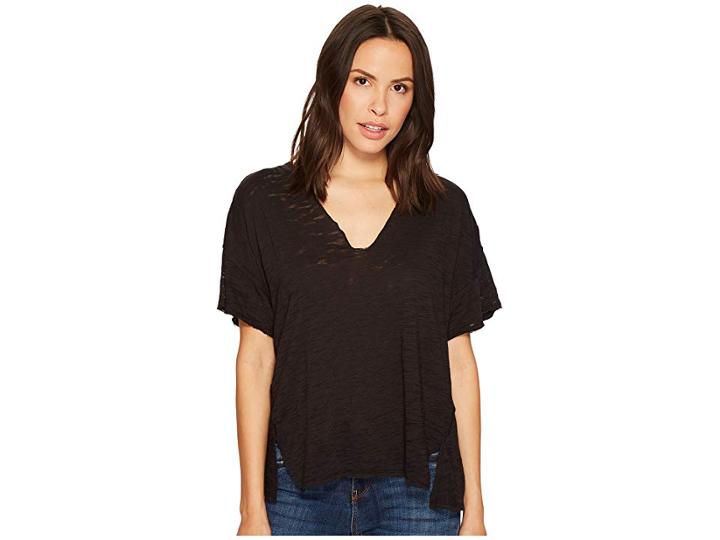 Free People Maddie Tee (black) Women's T Shirt