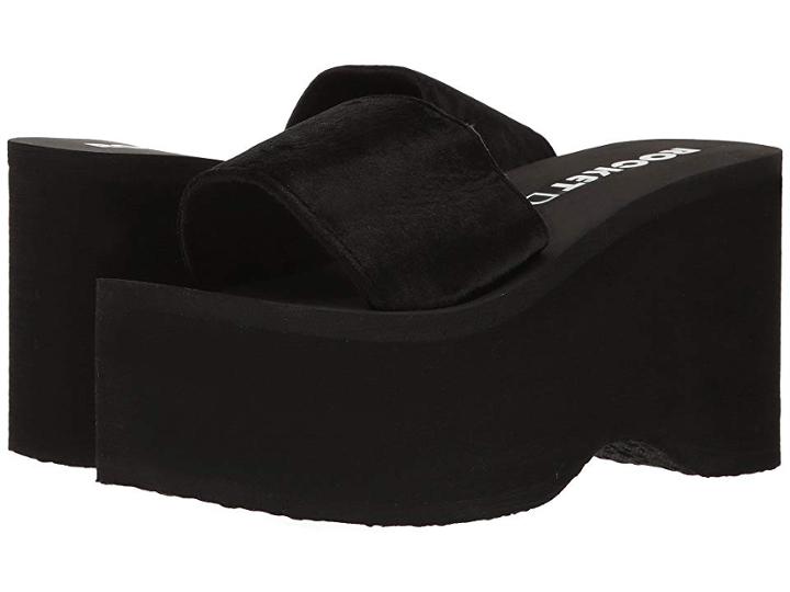 Rocket Dog Boom (black Velvet) Women's Sandals