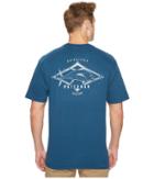 Quiksilver Waterman Highton Short Sleeve Tee (major Blue) Men's T Shirt