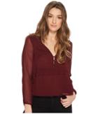 Tavik Ivy Long Sleeve Shirt (rosewood) Women's Clothing