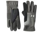 Under Armour Threadborne Run Gloves (charcoal/black/silver) Extreme Cold Weather Gloves
