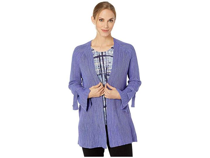 Nic+zoe New Adventures Cardy (bright Iris) Women's Sweater