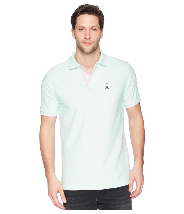 Psycho Bunny St. Croix Polo (honeydew) Men's Short Sleeve Pullover