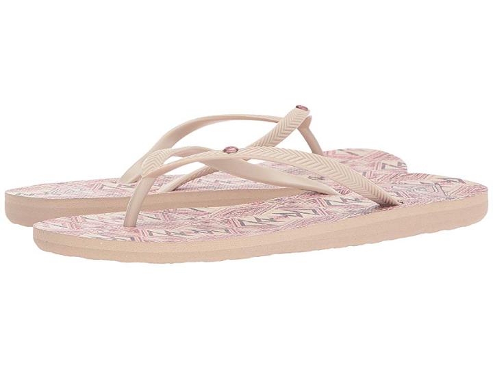 Roxy Bermuda Ii (tan/crazy Pink) Women's Sandals