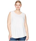 Aventura Clothing Plus Size Dharma Tank Top (white) Women's Sleeveless