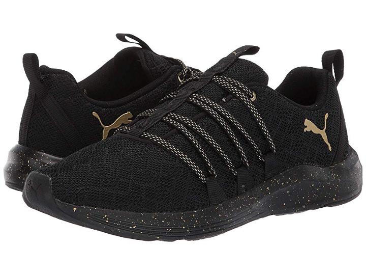 Puma Prowl Alt Mesh Speckle (puma Black/puma Team Gold) Women's Shoes