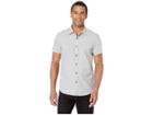 Kenneth Cole New York Short Sleeve End On End Mini Dot Print (black) Men's Clothing