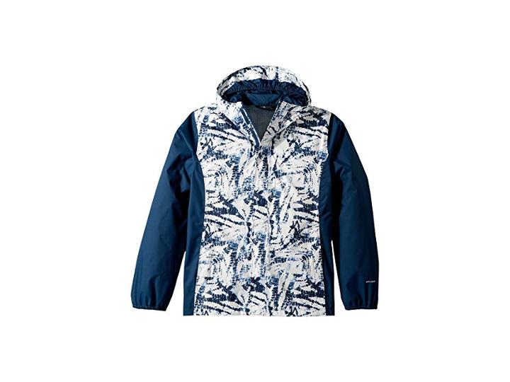 The North Face Kids Resolve Reflective Jacket (little Kids/big Kids) (blue Wing Teal Fern Print) Girl's Coat