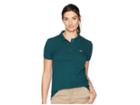 Lacoste Short Sleeve Two-button Classic Fit Pique Polo (aconit) Women's Clothing