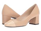 Cole Haan Dawna Grand Pump 55mm Ii (nude Leather/patent) Women's Shoes