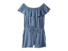 People's Project La Kids Jenelle Woven Romper (big Kids) (denim) Girl's Jumpsuit & Rompers One Piece