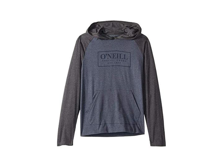 O'neill Kids League Hooded Pullover (big Kids) (slate) Boy's Sweatshirt