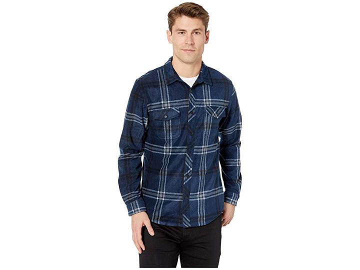 O'neill Glacier Ridge Woven Top (navy Heather) Men's Clothing