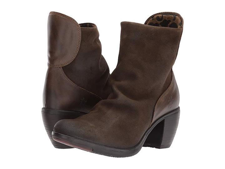 Fly London Hota125fly (sludge/olive Oil Suede/rug) Women's Dress Boots