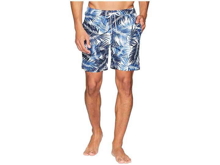Onia Charles 7 Brushed Palm Swim Trunk (deep Navy Multi) Men's Swimwear