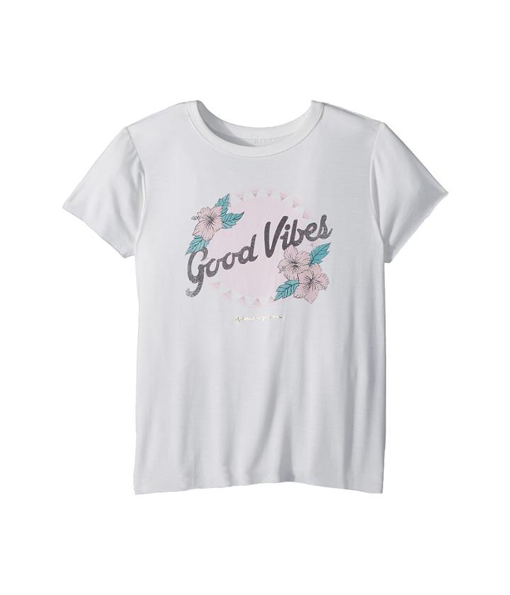 Spiritual Gangster Kids Flower Vibes Short Sleeve Tee (toddler/little Kids/big Kids) (stardust) Girl's T Shirt