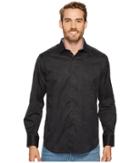 Robert Graham Rosendale Long Sleeve Woven Shirt (black) Men's Long Sleeve Button Up