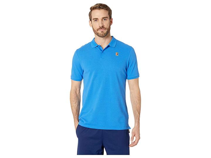 Nike Nike Court Polo Heritage (signal Blue/white) Men's Clothing