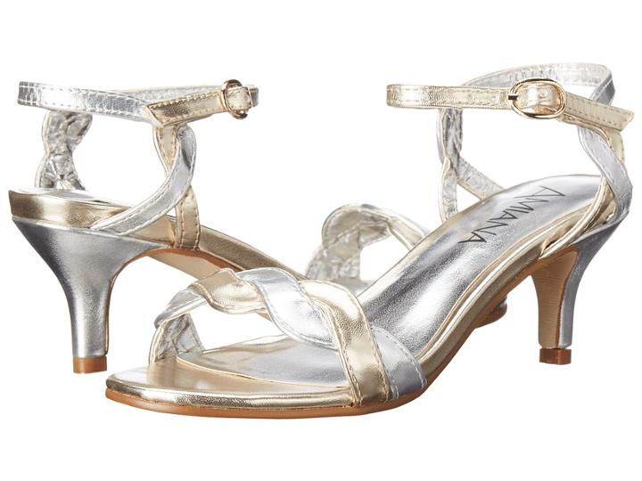 Amiana 15-a5415 (little Kid/big Kid/adult) (gold/silver Metallic) Girl's Shoes
