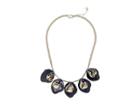 French Connection Petal Drop Collar Necklace 20 (navy) Necklace