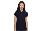U.s. Polo Assn. Knit Twill Piping Trim Polo Shirt (washed Indigo) Women's Clothing