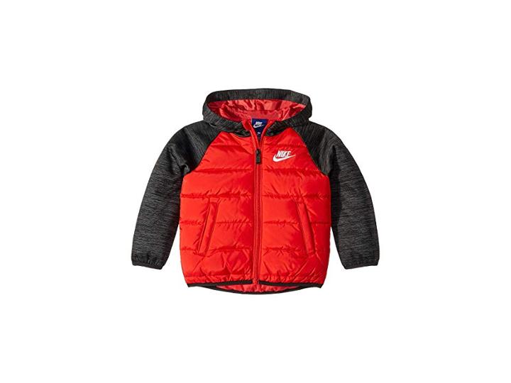 Nike Kids Sportswear Therma Fleece Jacket (toddler) (university Red) Boy's Coat