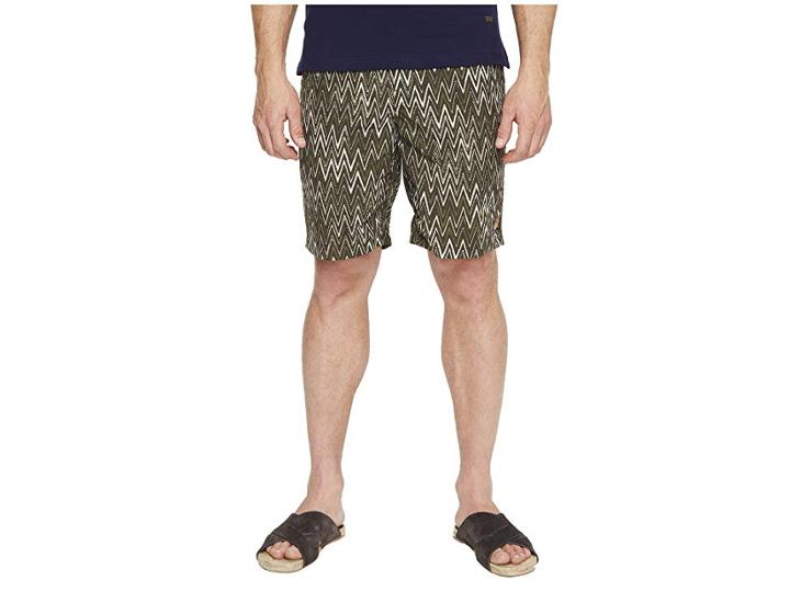 Missoni Mare Mare Printed Nylon Bicolor Zigzag Swim Trunks (green) Men's Swimwear
