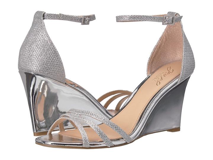 Jewel Badgley Mischka Antonette (silver) Women's Shoes