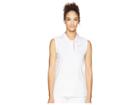 Nike Golf Dry Polo Sleeveless Print (white/gunsmoke/rush Pink/flint Silver) Women's Clothing