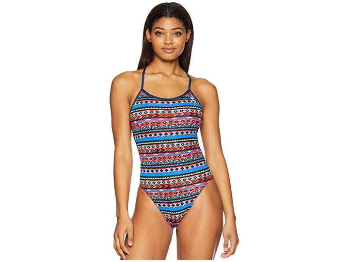 Tyr Santa Fe Crosscutfit Tieback One-piece (black/multi) Women's Swimsuits One Piece