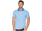Psycho Bunny Performance Golf Striped Polo (daphne) Men's Short Sleeve Pullover