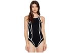 Miraclesuit Msp Swim Line Up One-piece (black/white) Women's Swimsuits One Piece