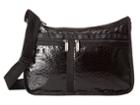 Lesportsac Deluxe Everyday Bag (leatherette Snake) Cross Body Handbags