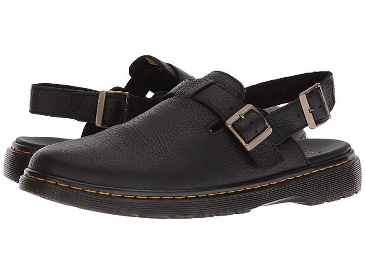 Dr. Martens Jorge Ii (black Grizzly) Men's Sling Back Shoes