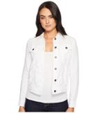 Michael Stars Woven Linen Jean Jacket (white) Women's Coat